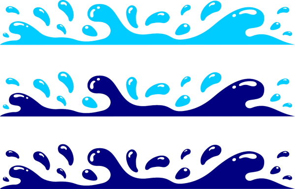 Волна трафарет для детей