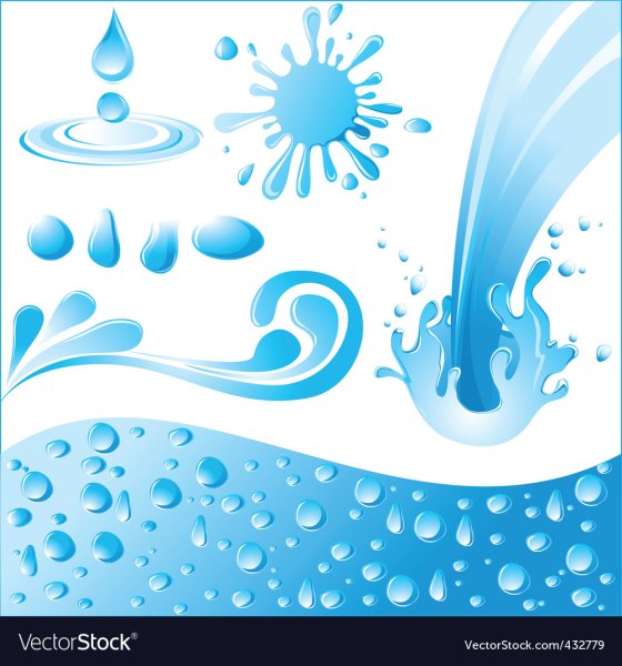 Вода Векторная Графика