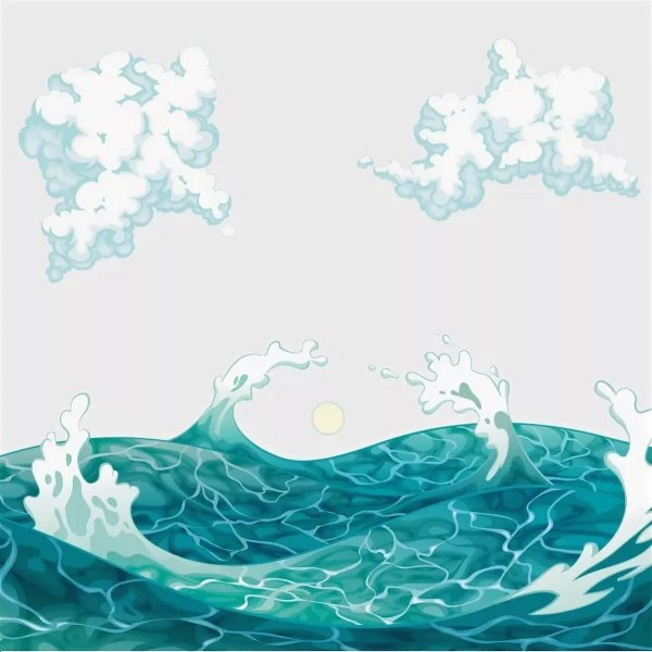 Волны мультяшные