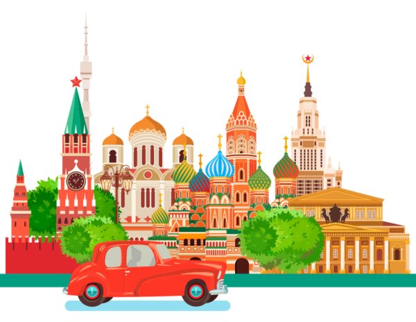 Москва иллюстрация