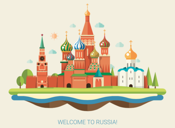 Россия Векторная иллюстрация