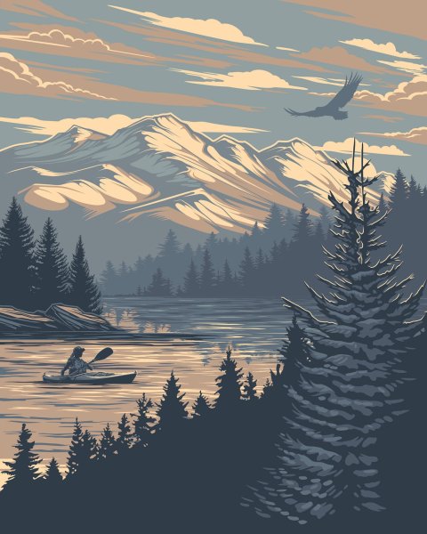 Векторная Графика пейзаж