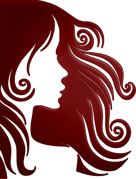 Силуэт женского лица