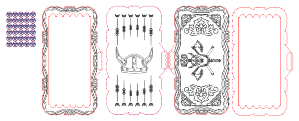 Векторный макет нарды