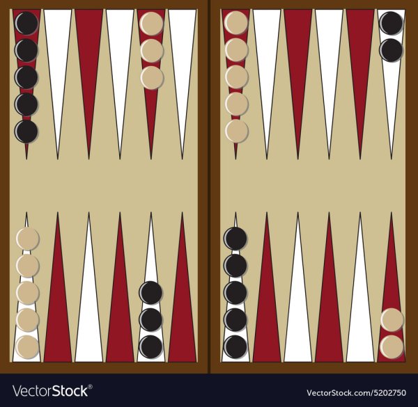 Разметка доски для нард вектор