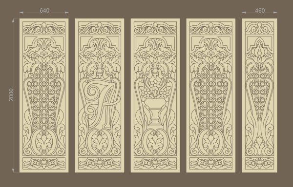 Векторные узоры для ЧПУ арткам