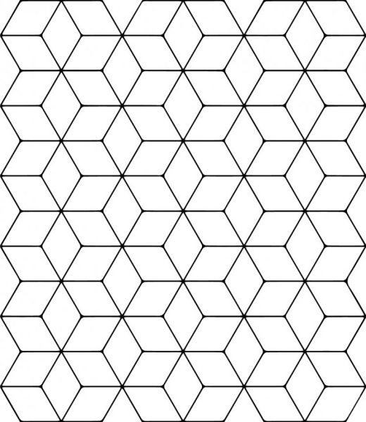 Орнамент из ромбов