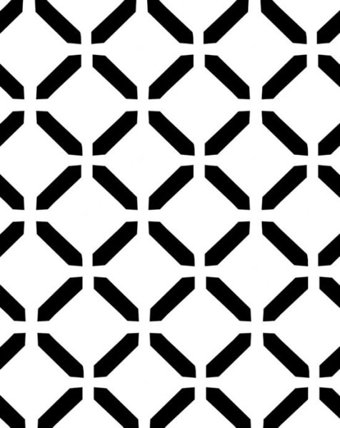 Трафаретный геометрический узор