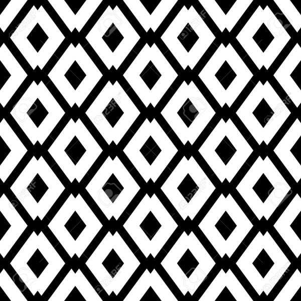 Черно белые ромбы