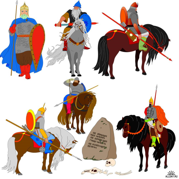 Богатырь на коне