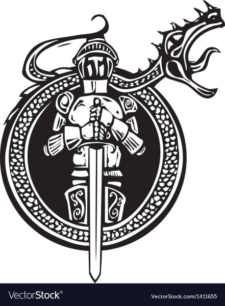 Средневековый воин символ