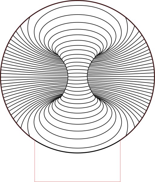 Портрет спиральной линией