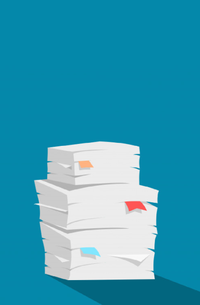 Стопка бумаг вектор