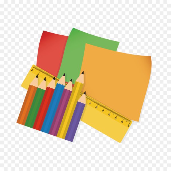 Цветная бумага на прозрачном фоне