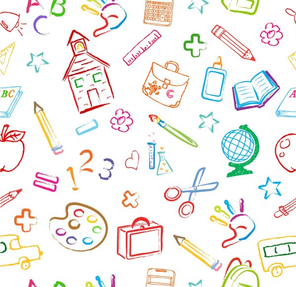 Яркий школьный фон