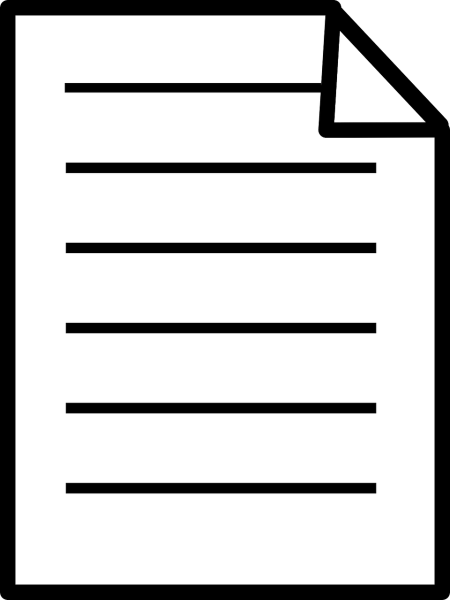 Лист бумаги схематично