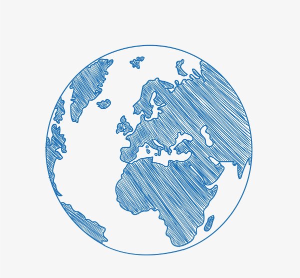 Стилизованный земной шар