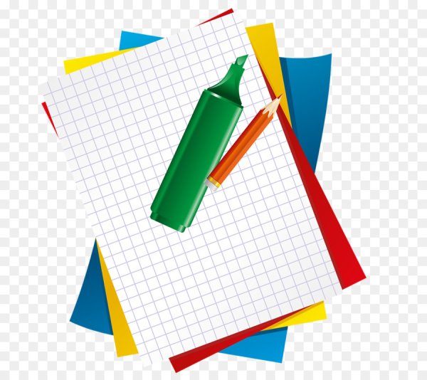 Тетрадь на прозрачном фоне для фотошопа