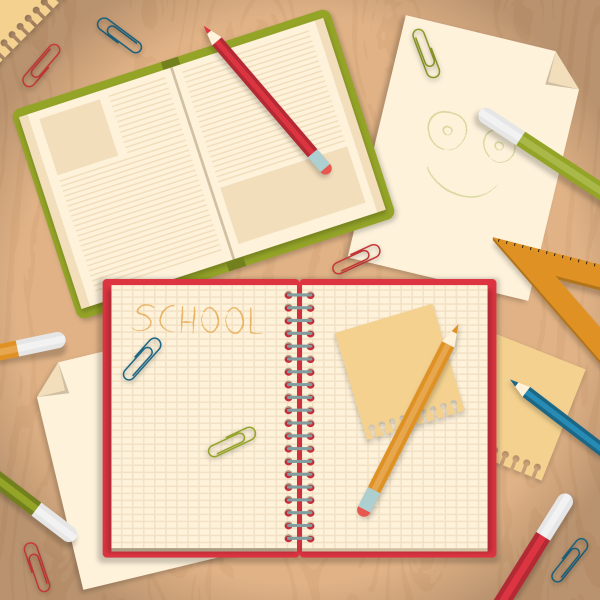 Тетрадки с рисунками для школы