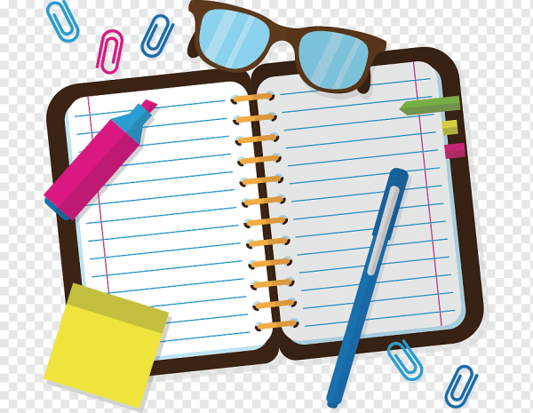 Тетрадный лист мультяшный