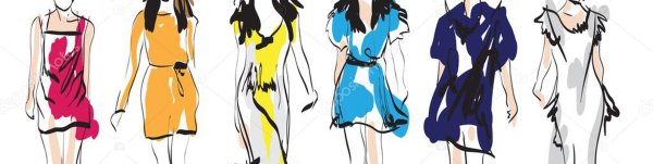 Модные фасоны одежды вектор