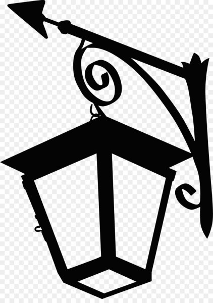 Уличный фонарь силуэт