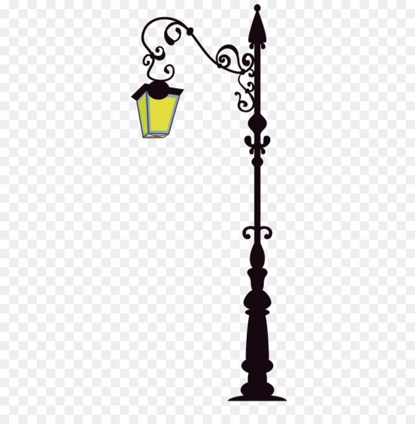 Фонарный столб силуэт