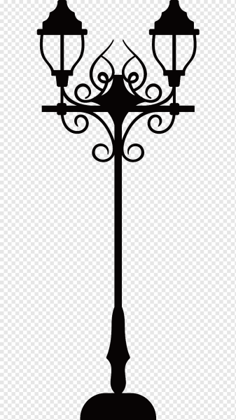 Фонарный столб силуэт