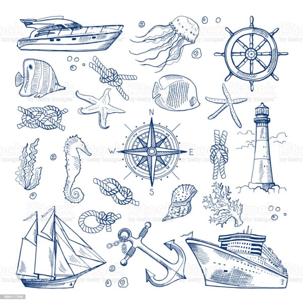 Графика морская тематика
