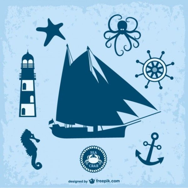 Векторные изображения морская тематика