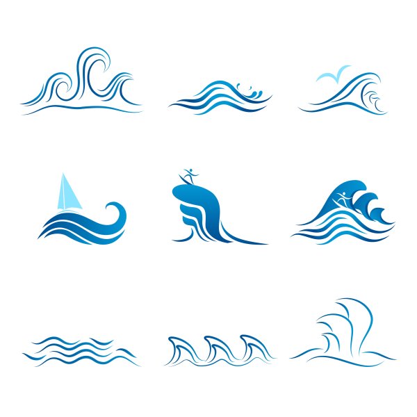 Стилизованные волны