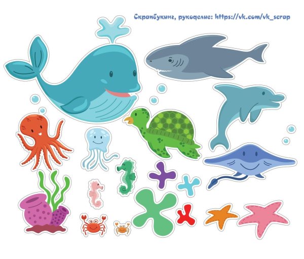 Морские животные для детей