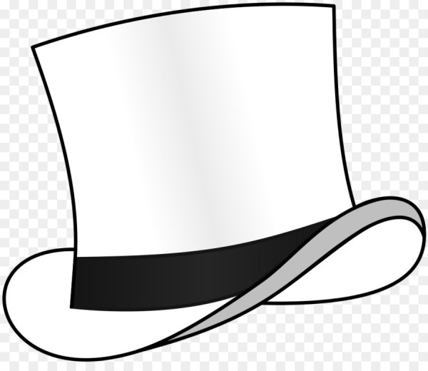 Шляпа цилиндр белая