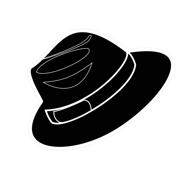 Шляпа мужская вектор