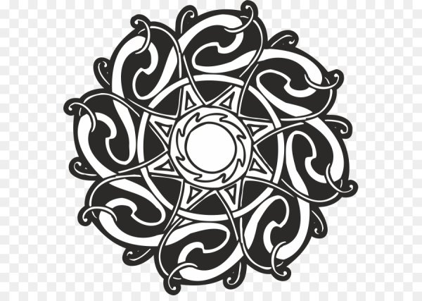 Кельтский круговой орнамент