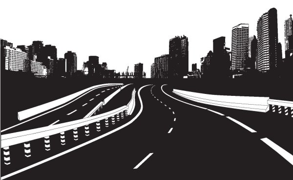 Дорога Векторная Графика