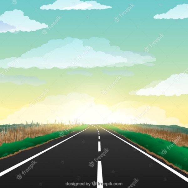 Дорога силуэт