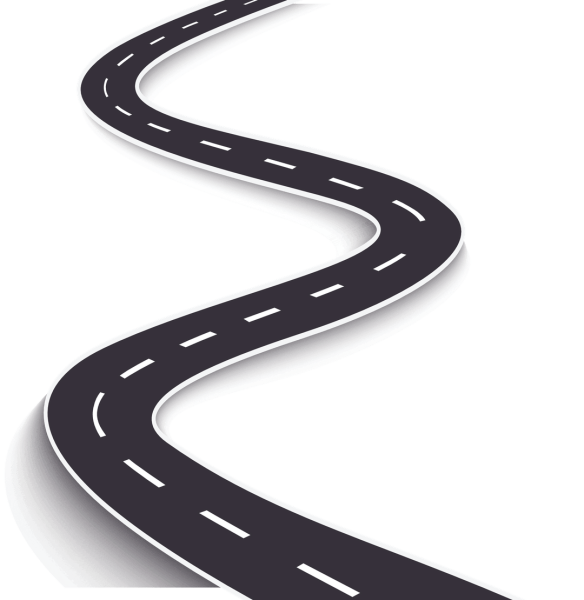 Извилистая дорога вектор