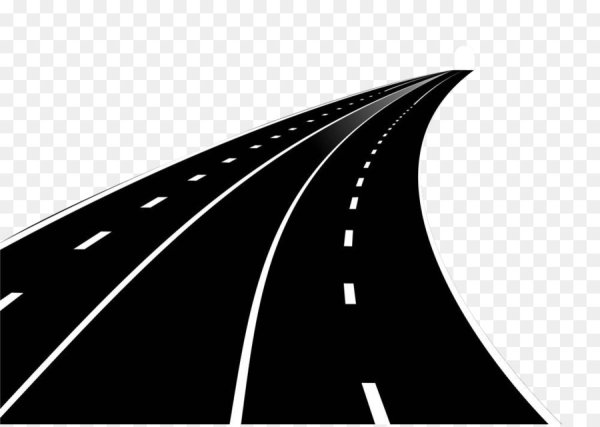 Мультяшный город с дорогой