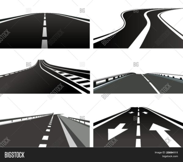 Дорога с машинами мультяшная