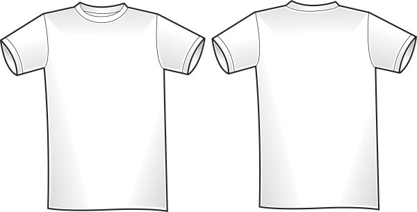Макет футболки для печати