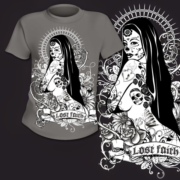 Векторные принты для футболок