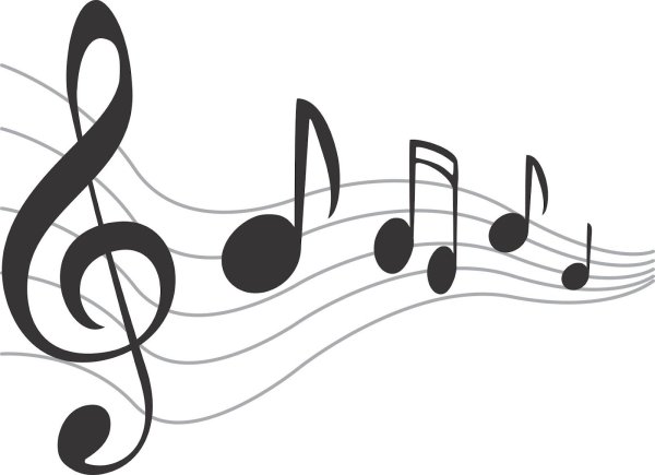 Нотки и скрипичный ключ