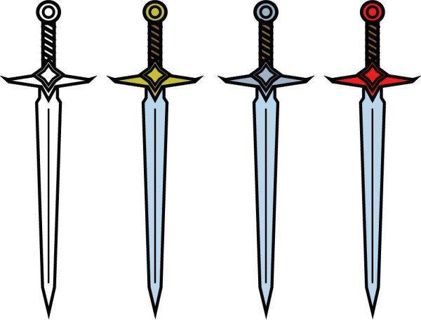 Геральдический меч фэнтези