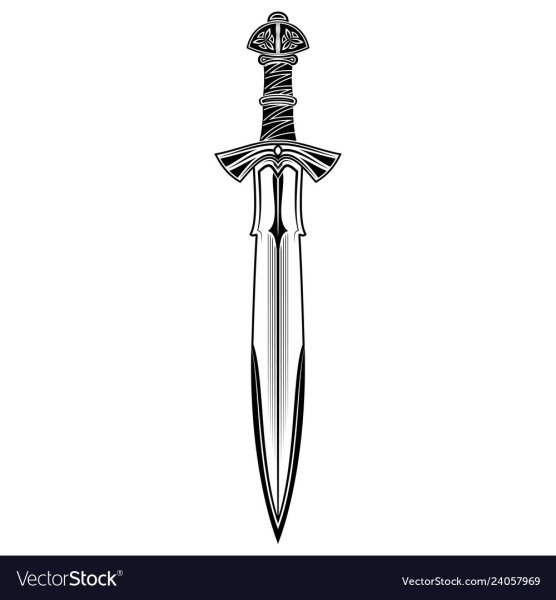 Меч викинга вектор