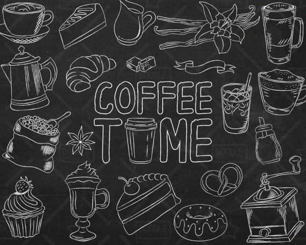 Кофейные доски мелом