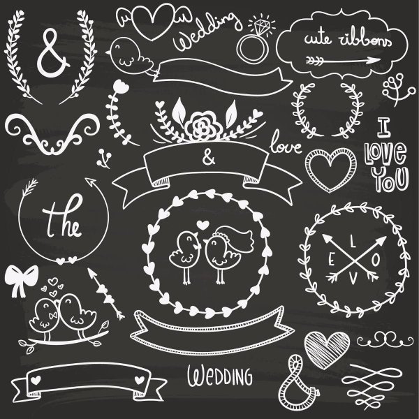 Элементы для меловой доски