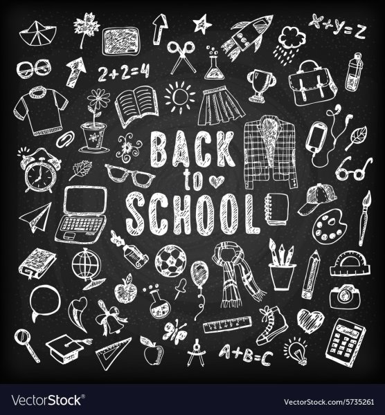 Еда на меловой доске