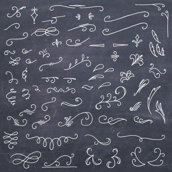 Стрелки нарисованные мелом