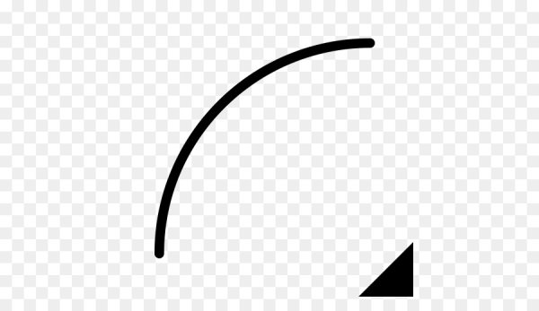 Линия черная полукруг